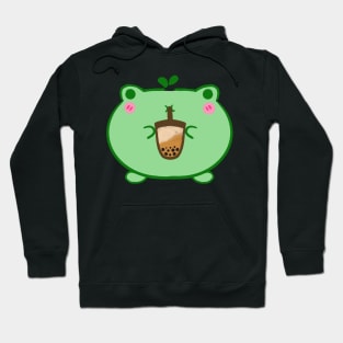 Frog with boba Hoodie